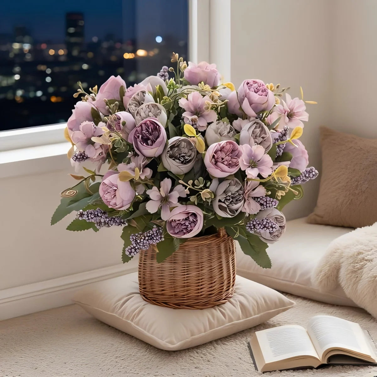 Artificial Silk Peony Bouquet – Wedding & Home Décor Artificial Flower Bouquet Babs