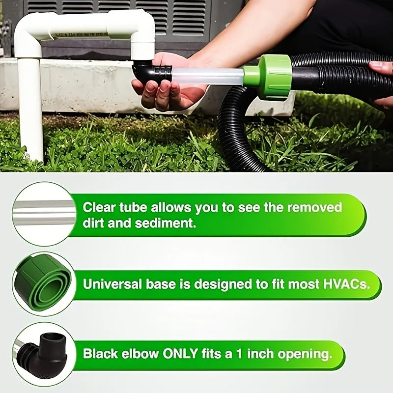 AC Drain Line Cleaner Adapter – Universal Fit Unclogger Tool AC Drain Line Tool Babs