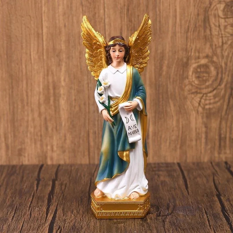 Saint Raphael Angel Resin Statue – Classic Figurine Gift Resin Angel Figurine Babs