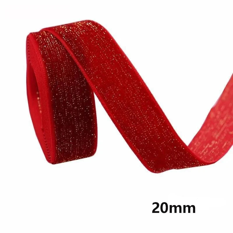 5m Red Silk Ribbon for Christmas, Gift Wrapping & DIY Crafts Decorative Craft Ribbon Babs 20mm 5m
