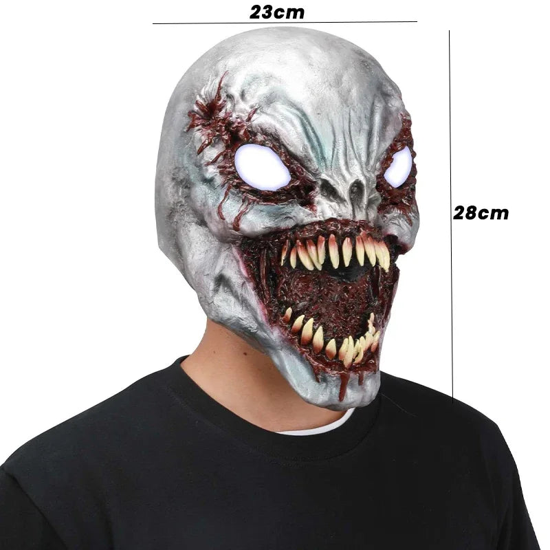Venom LED Cosplay Mask & Gloves – Halloween Costume Set Cosplay Mask Set Babs