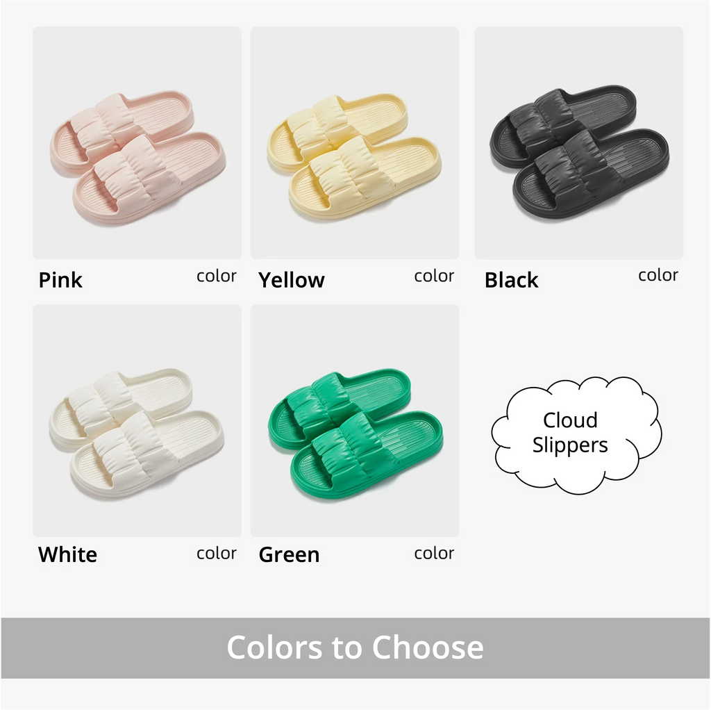 Women's Cloud Slippers EVA Platform Non-Slip Flip Flops Platform Flip Flops Babs