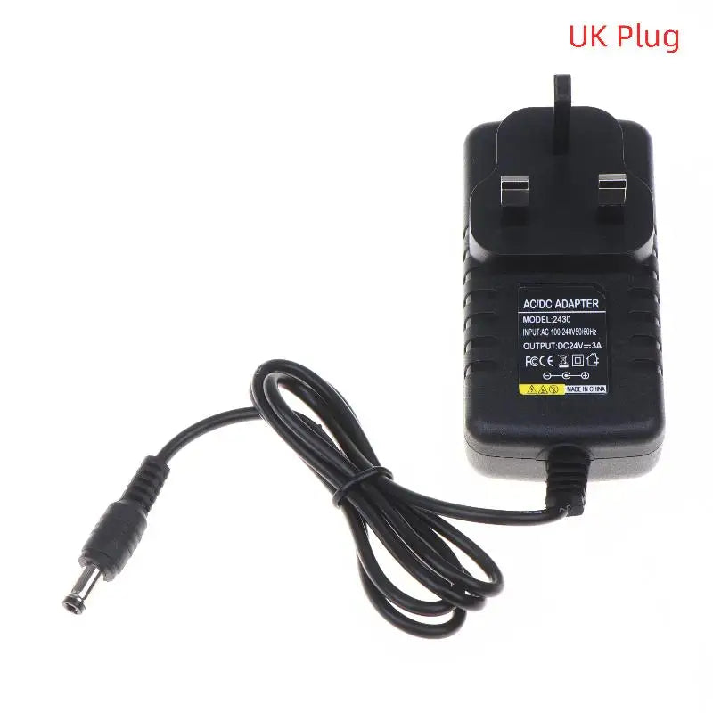 LED Driver AC 240V to DC 24V Power Supply Adapter 1A 2A 3A LED Power Supply Babs UK Plug