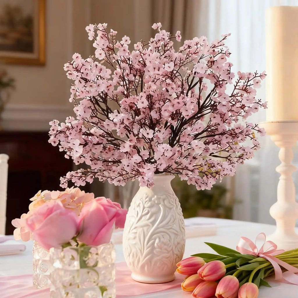 Artificial Silk Flower Bouquet – Wedding & Holiday Decor (2/4 PCS) Artificial Flower Bouquet Babs