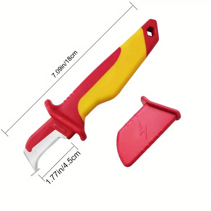 Insulated Cable Stripper Knife – Dual Blade Electrician's Tool Cable Stripper Knife Babs