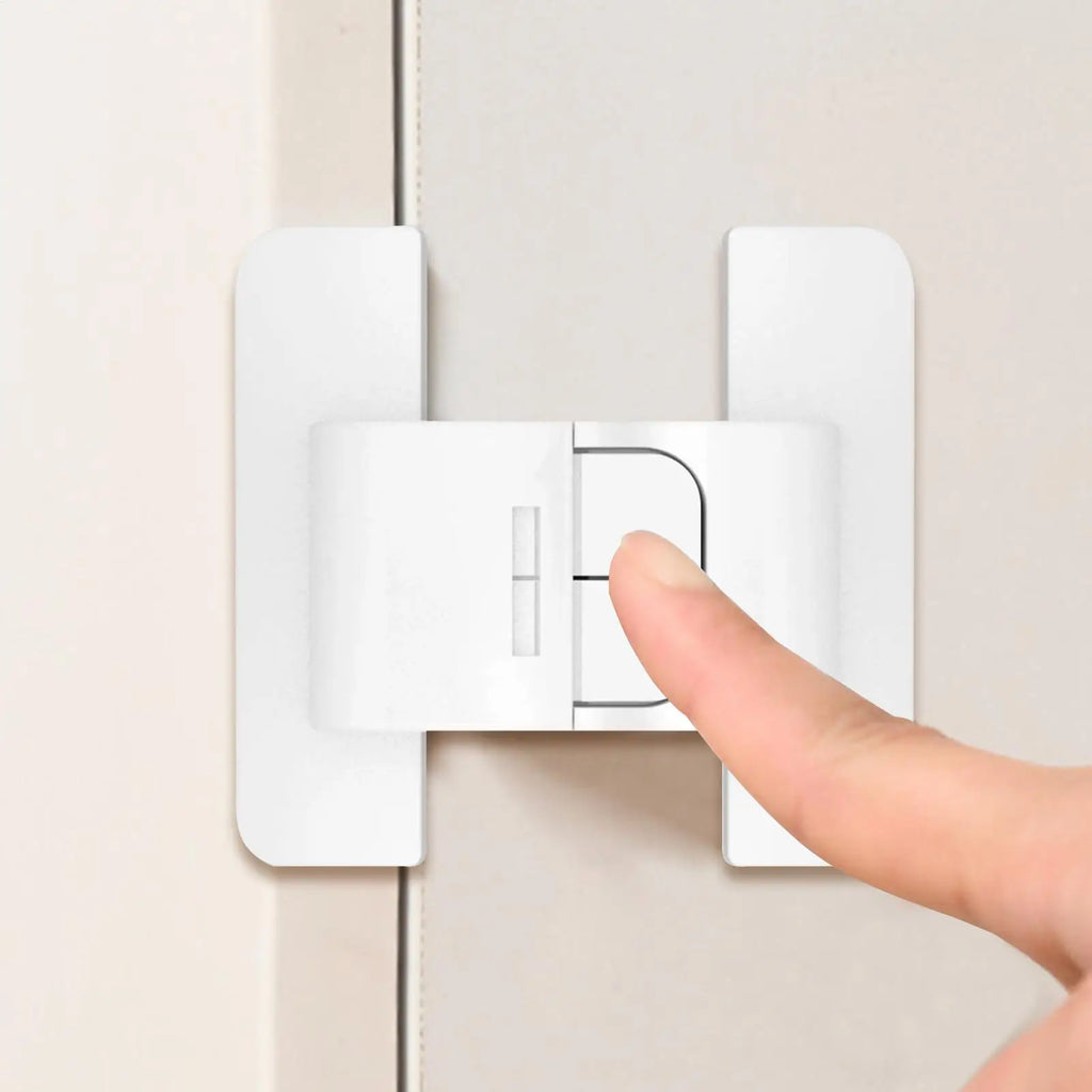 Refrigerator Child Lock – Self-Adhesive Fridge Door Safety Buckle Child Safety Lock Babs