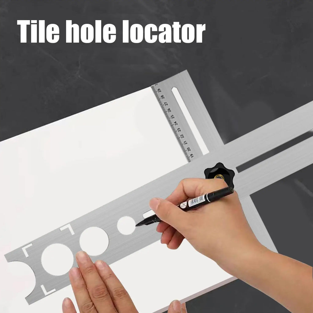 Adjustable Tile Hole Locator – Stainless Steel Drill Guide Tile Drill Guide Babs