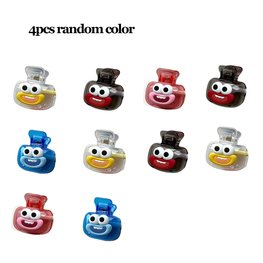 Snap-On Toothbrush Head Cover – Multi-Color Cap, Travel Ready Toothbrush Head Cover Babs 4pcs random color