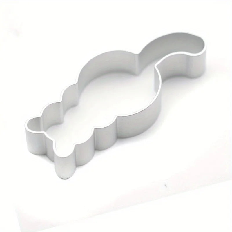 Cat Shaped Cookie Cutter – Aluminum Kawaii Biscuit Mold Cookie Cutter Babs Silvery