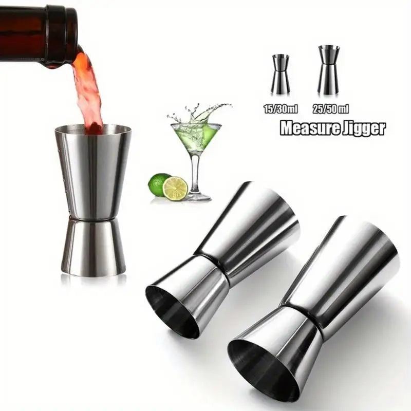 Stainless Steel Dual Shot Jigger Cocktail Measure Cup Cocktail Jigger Babs