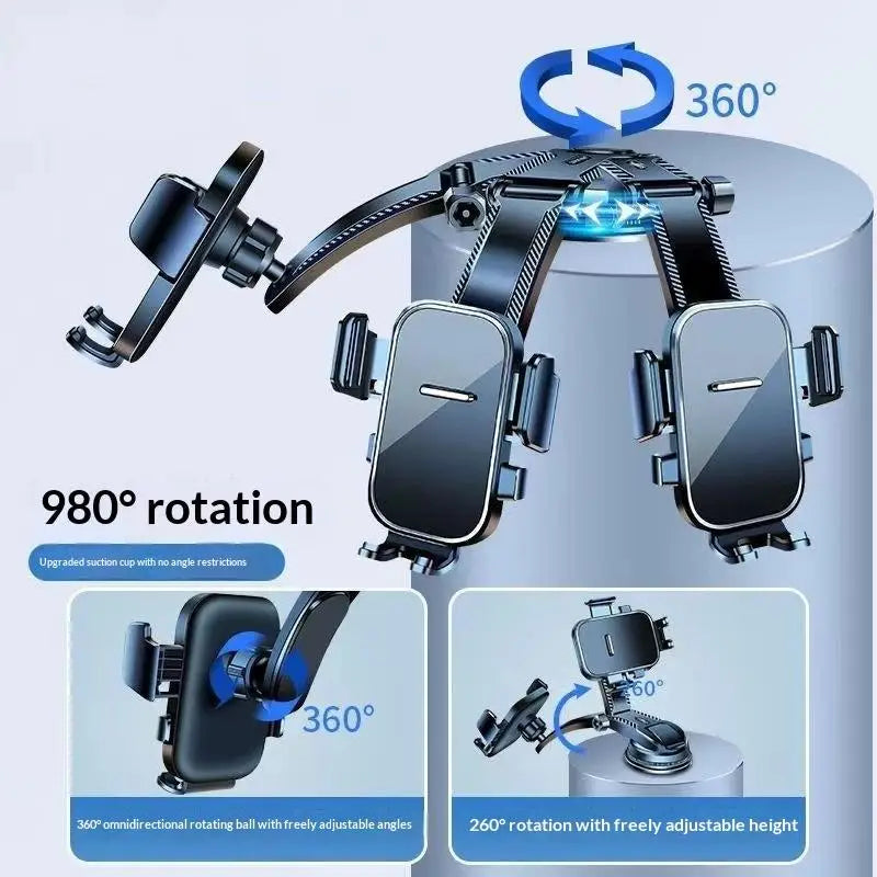 Universal Car Phone Mount 360° Rotation Dashboard Windshield Car Phone Mount Babs