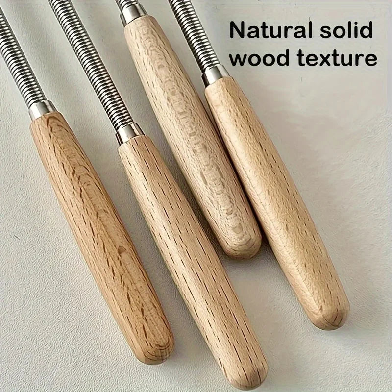 Mini Stainless Steel Egg Whisk with Wood Handle | Kitchen Beater Kitchen Whisk Babs