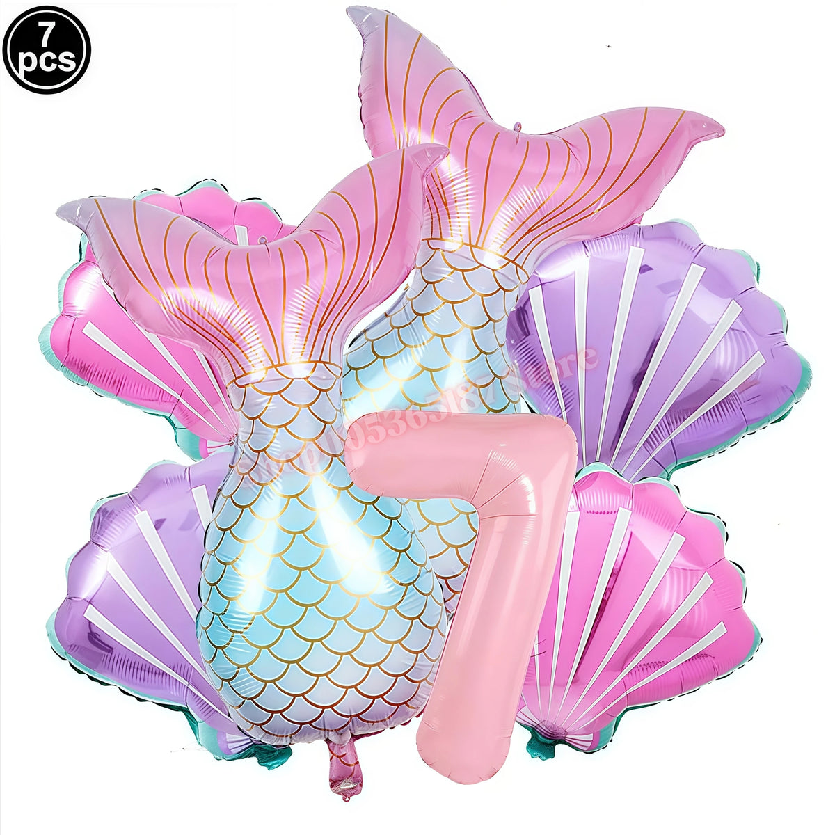 Mermaid Birthday Party Decorations Set – Plates, Cups & More Party Decoration Set Babs Balloons set-7 others