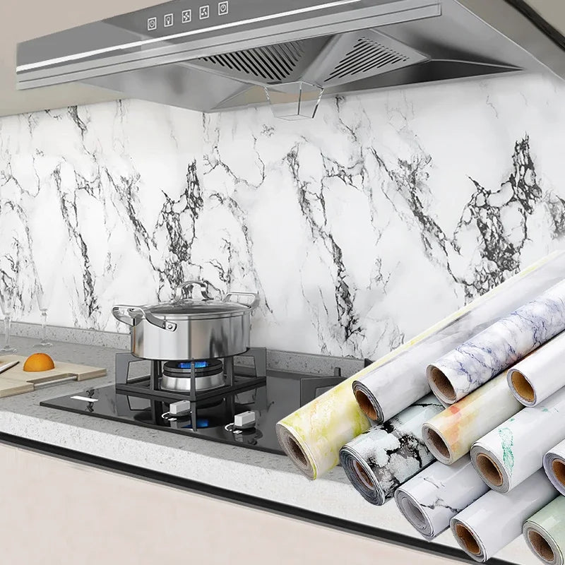 Marble Self-Adhesive Vinyl Wall Sticker – Waterproof Kitchen Decal Vinyl Wall Sticker Babs