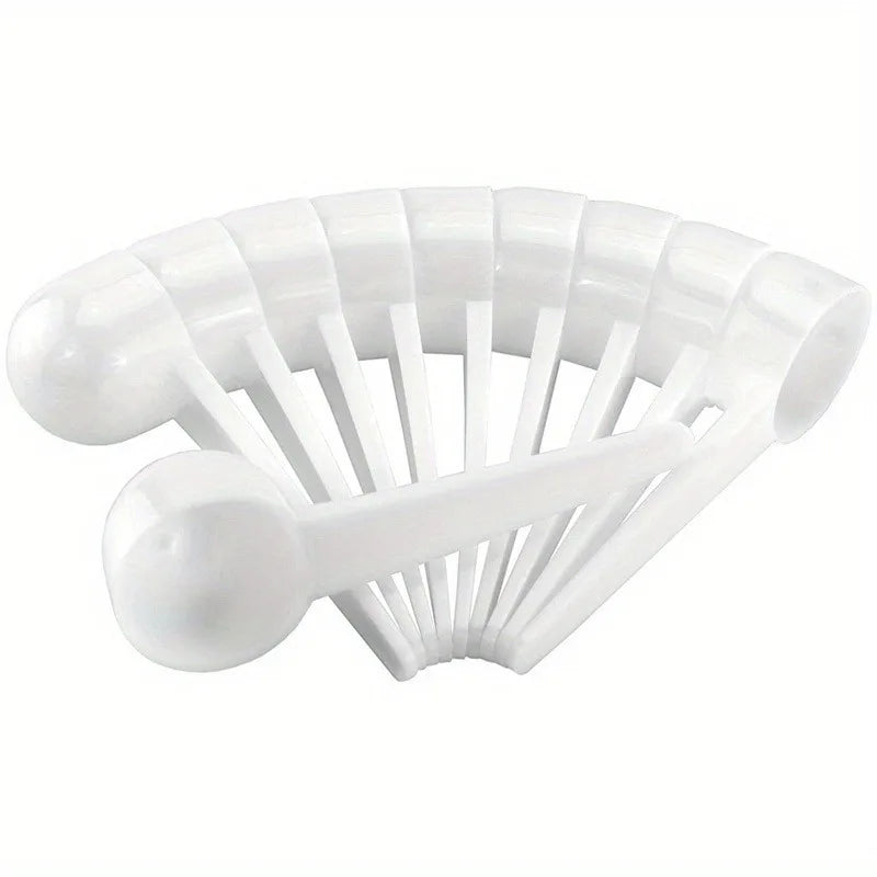 10-Pack Long Handle Measuring Spoons – Powder & Liquid Measuring Spoon Set Babs 10pcs