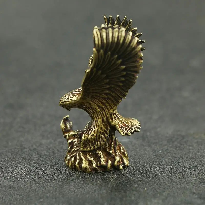 Antique Brass Flying Eagle Figurine | Copper Office Decor Gift Brass Figurine Babs