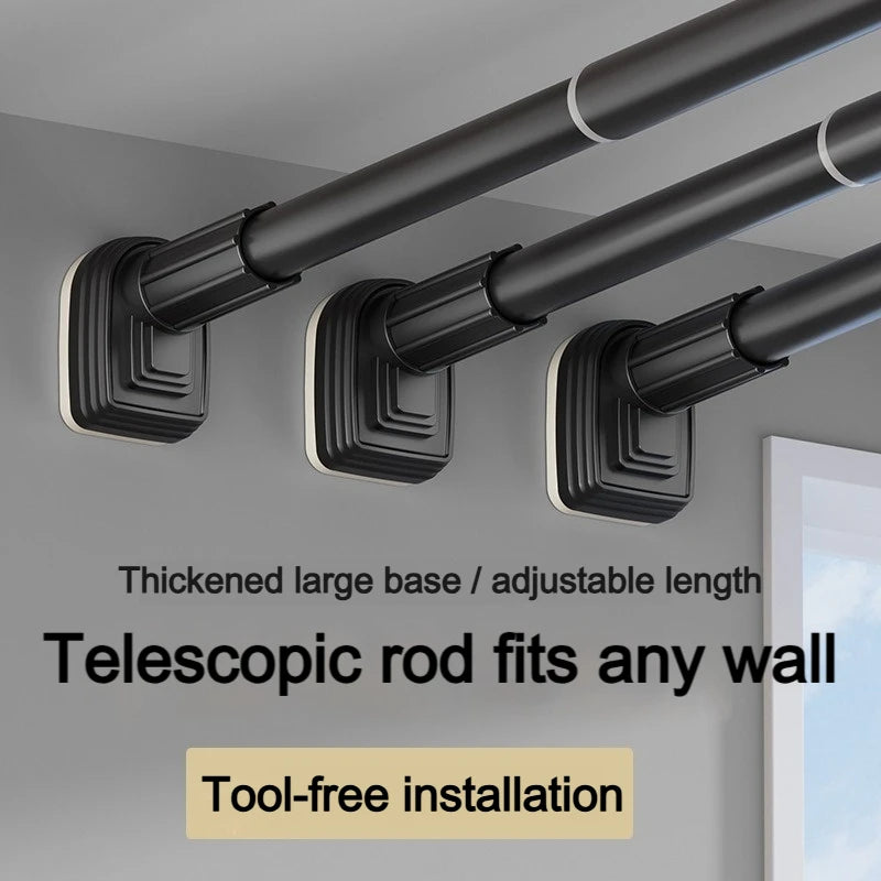 No-Drill Adjustable Tension Curtain Rod | 80–275cm Extendable Tension Curtain Rod Babs