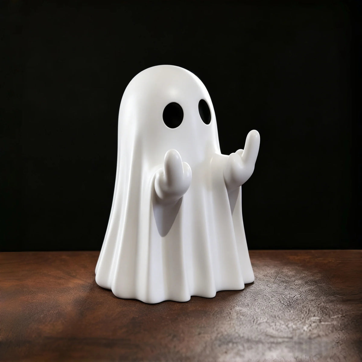 Cute Ghost Statue Halloween Décor Ornament & Holiday Gift Holiday Décor Ornament Babs WHITE