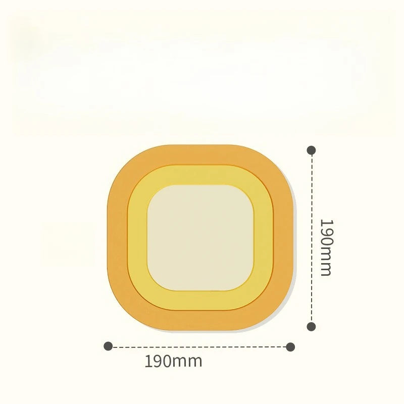 Silicone 3-in-1 Magnetic Heat Resistant Coaster & Trivet Pad Silicone Trivet Coaster Babs yellow L