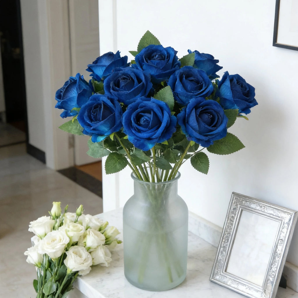 6-Bundle Artificial Colorful Rose Bouquet – Wedding & Home Décor Artificial Flower Bouquet Babs