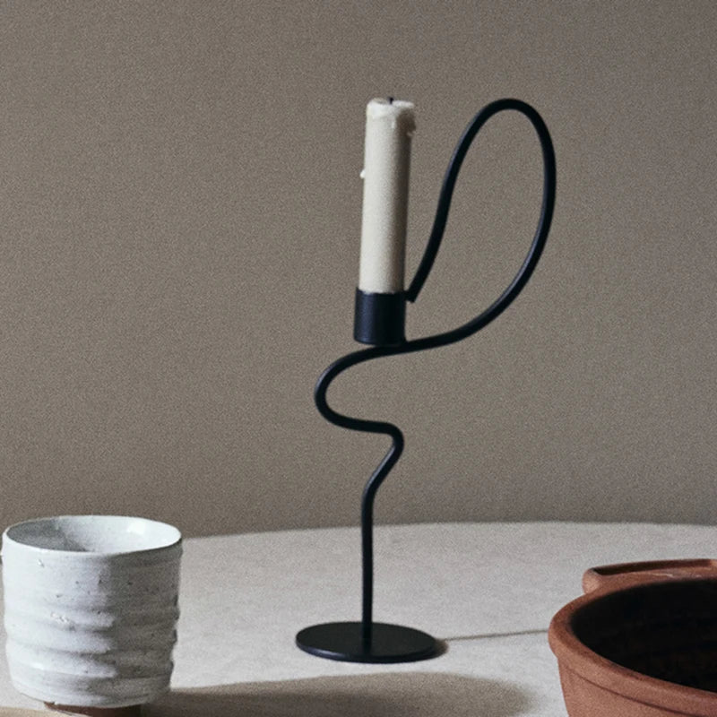 Nordic Luxury Metal Candle Holders – Vintage Candlestick Set Metal Candle Holder Babs