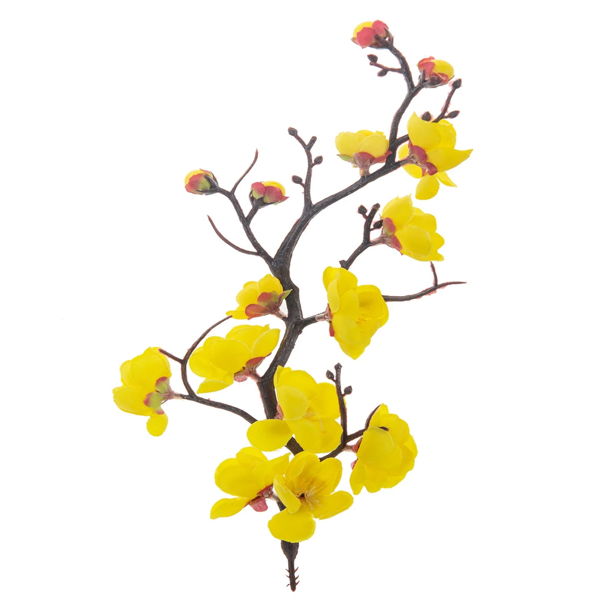 Silk Plum Blossom Peach Branch Artificial Flowers – Décor & Wedding Artificial Silk Flowers Babs