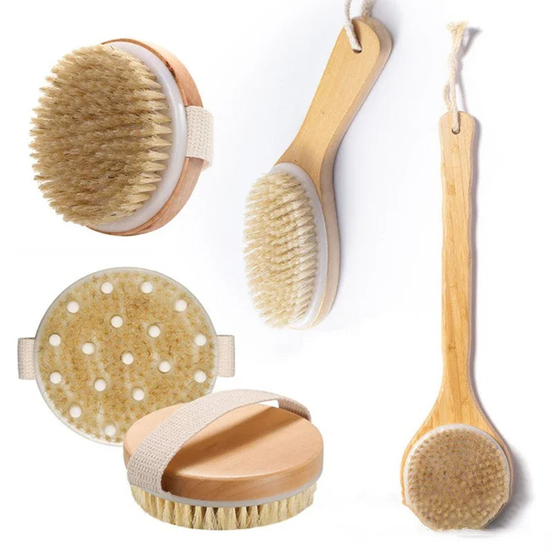 Handheld Back Shower Brush – Body Exfoliating & Massage Body Exfoliating Brush Babs