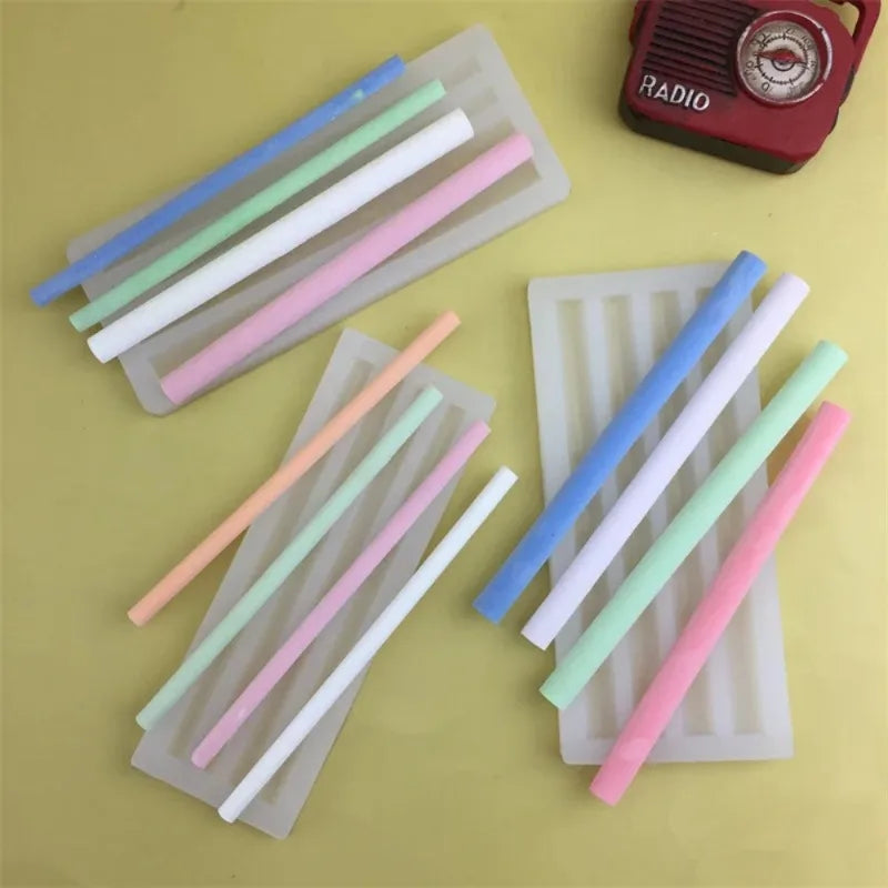 Sealing Wax Stick Silicone Mold – Half Round DIY Strip Mold Silicone Craft Mold Babs