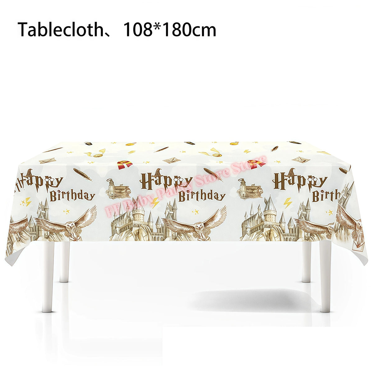 Wizard Theme Birthday Party Supplies – Plates, Cups & Balloons Party Supplies Set Babs 1pcs Tablecloth 1