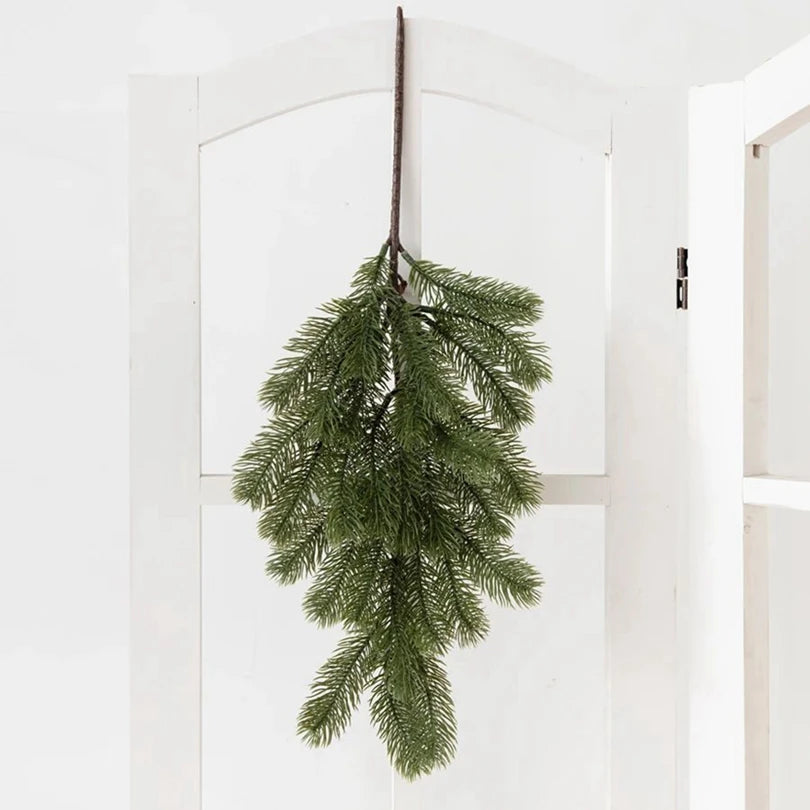 Artificial Pine Needle Christmas Wreath – Door & Home Decor Christmas Wreath Babs