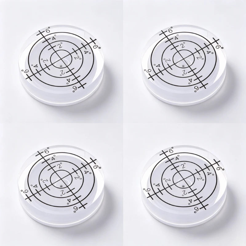 8PCS 32mm Mini Bullseye Bubble Level – Round Spirit Level Set Bubble Spirit Level Babs 4PCS