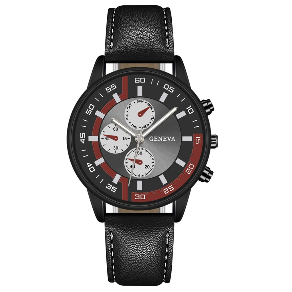 ISHOWTIENDA Men's Quartz Watch – Roman Numeral Auto Date Men's Quartz Watch Babs