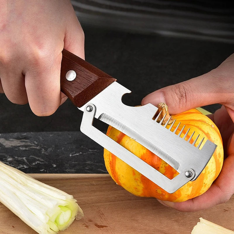 Wooden Handle Stainless Steel Peeler, Slicer & Shredder Vegetable Peeler Shredder Babs