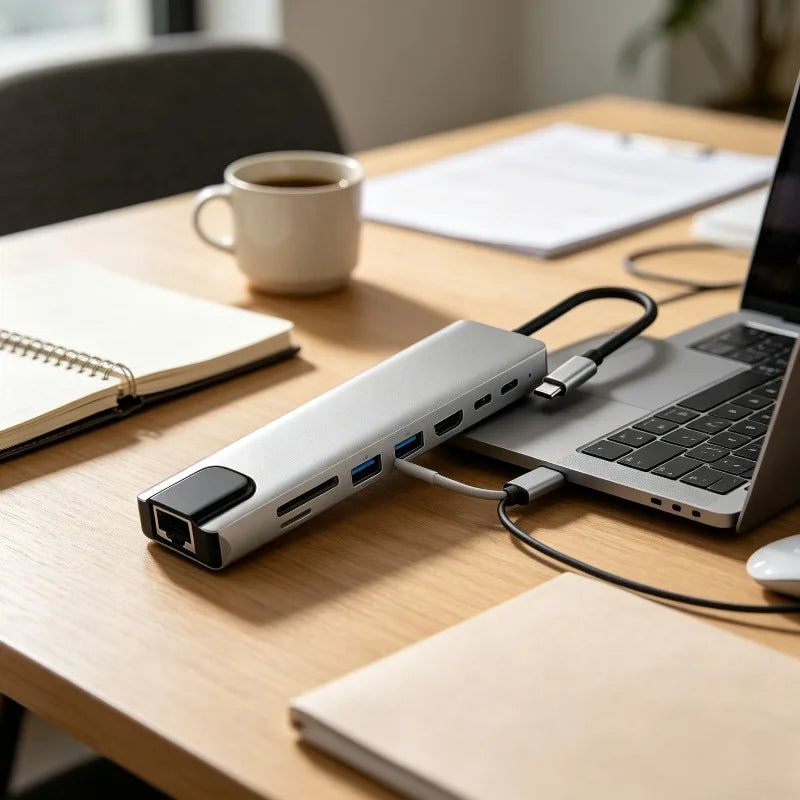 8-in-1 USB-C Docking Station | HDMI, Ethernet, PD, USB Hub USB-C Docking Station Babs
