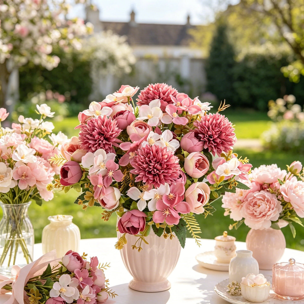 Artificial Silk Hydrangea Flowers – Wedding & Home Décor Artificial Flowers Babs
