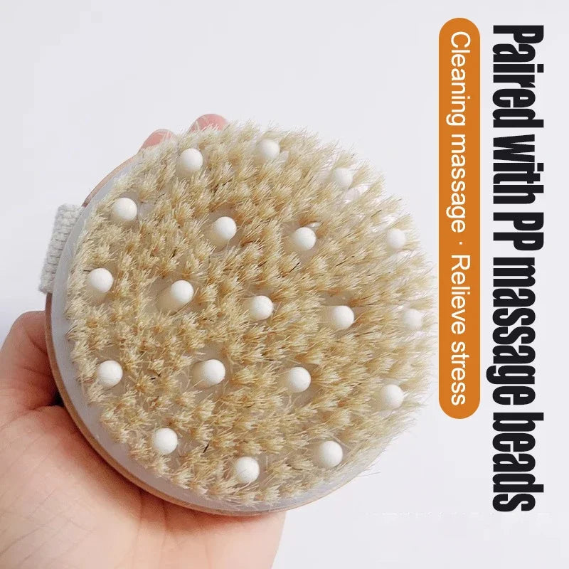 Handheld Back Shower Brush – Body Exfoliating & Massage Body Exfoliating Brush Babs