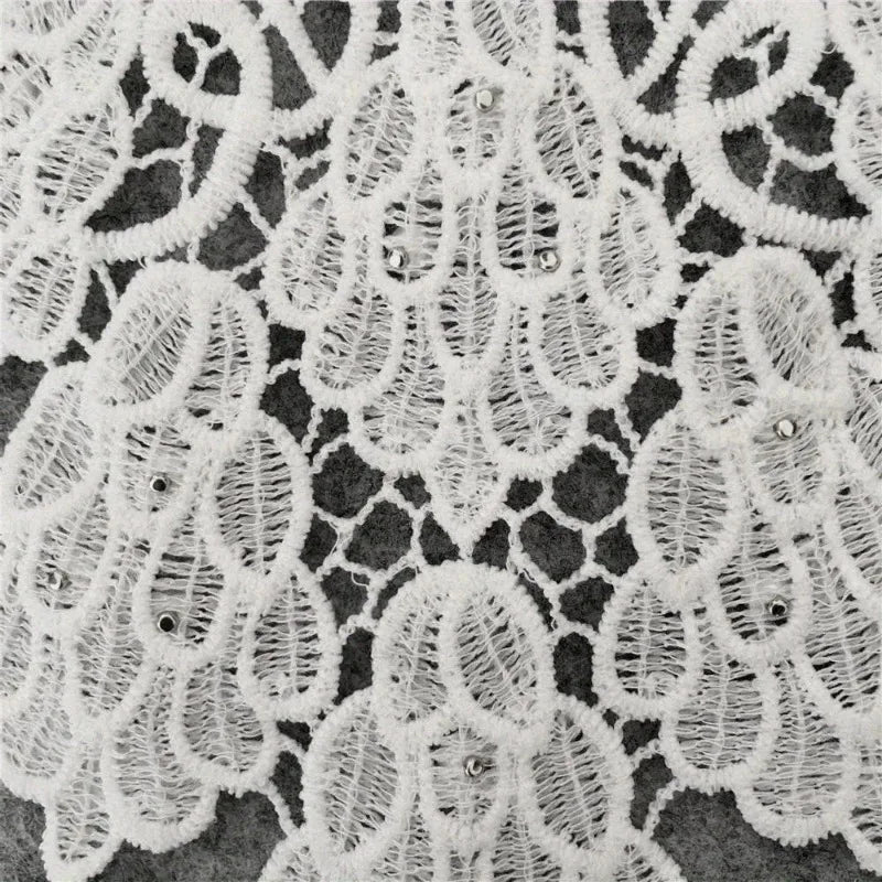 Pearl Lace Collar Trim – DIY Embroidery Sewing Lace Fabric Lace Fabric Trim Babs