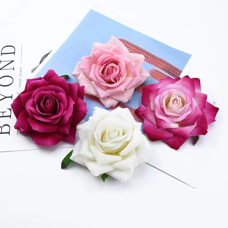 Artificial Rose Flower Heads for Wedding, Wreaths & DIY Decor Artificial Flower Heads Babs