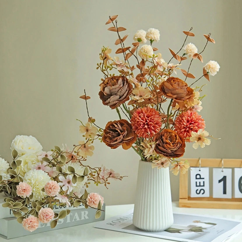 Silk Rose Artificial Flowers | Wedding & Home Décor Bouquet Artificial Silk Flowers Babs