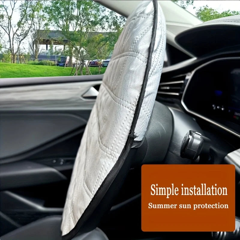 Universal Car Steering Wheel Cover – Heat & Sun Protection Steering Wheel Cover Babs