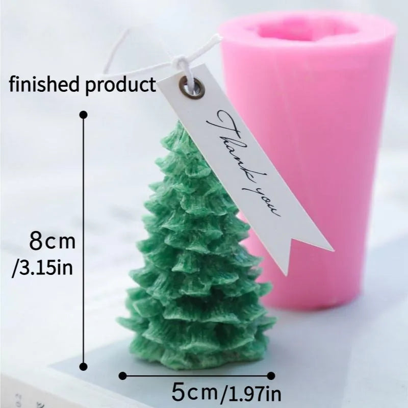 Christmas Tree Silicone Mold – DIY Candle, Soap & Plaster Silicone Craft Mold Babs