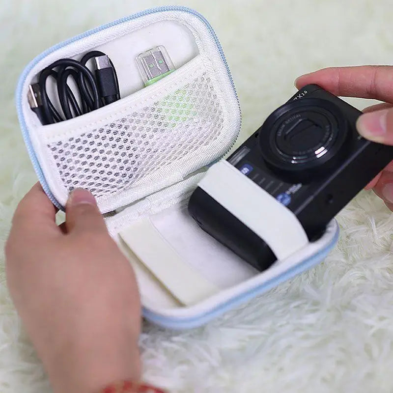 Mini Digital Camera Case Bag – Waterproof EVA Shell & Mesh Pocket Camera Case Bag Babs