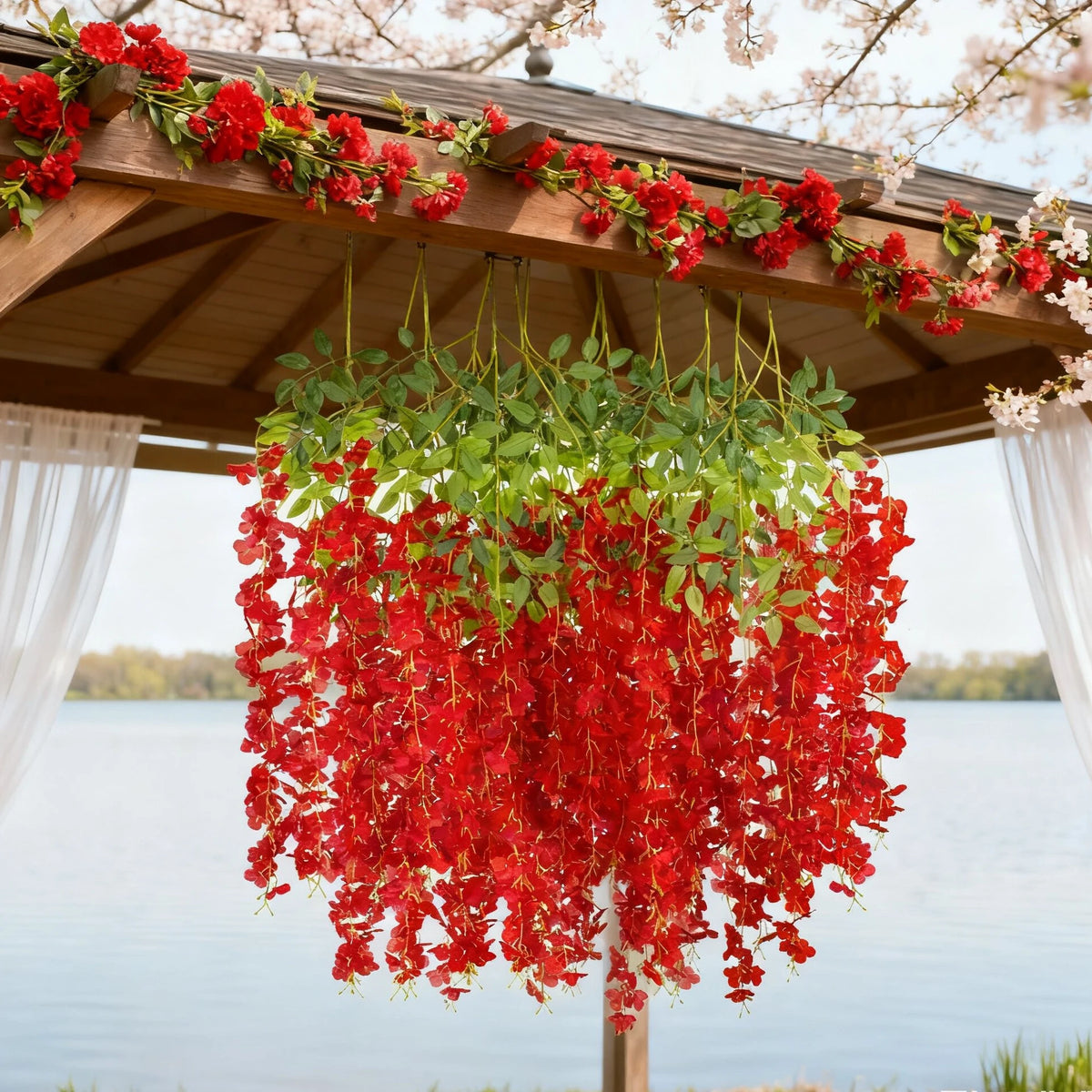 Silk Orchid Flower Garland | Wedding, Home & Garden Décor Artificial Flower Garland Babs