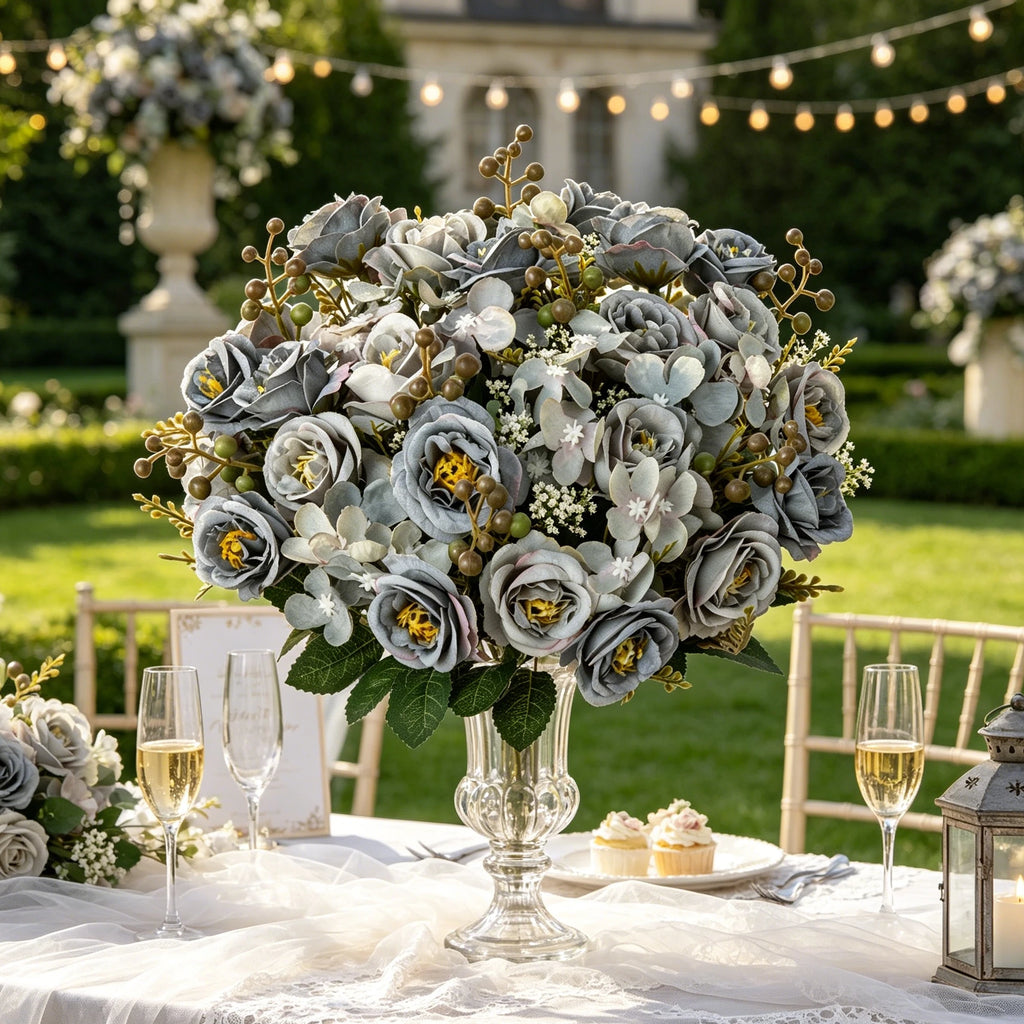 Artificial Silk Rose Bouquet – Wedding & Home Décor Gift Artificial Flower Bouquet Babs