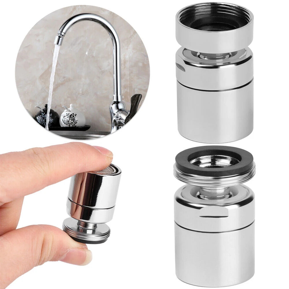 Chrome 360° Rotating Faucet Aerator – Kitchen & Bathroom Faucet Aerator Babs