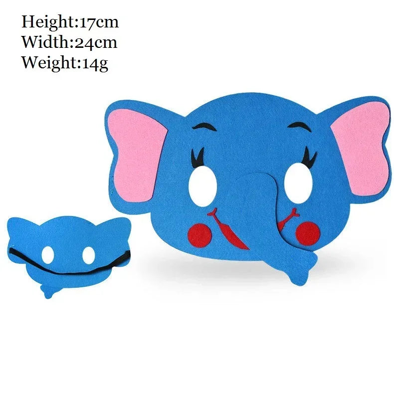 Kids Animal Felt Masks – Birthday, Cosplay & Forest Party Favors