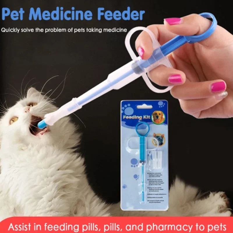 Pet Pill Gun & Medicine Syringe Feeder for Dogs & Cats Pet Medicine Dispenser Babs