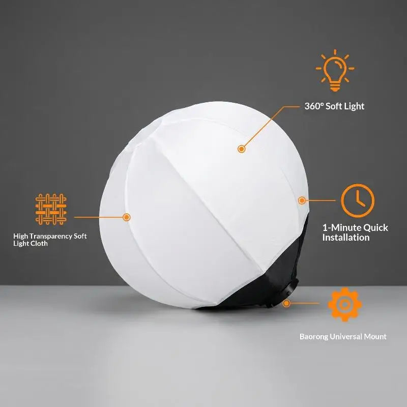 50cm Softball Softbox Bowens Mount – Studio & Live Stream Photography Softbox Babs