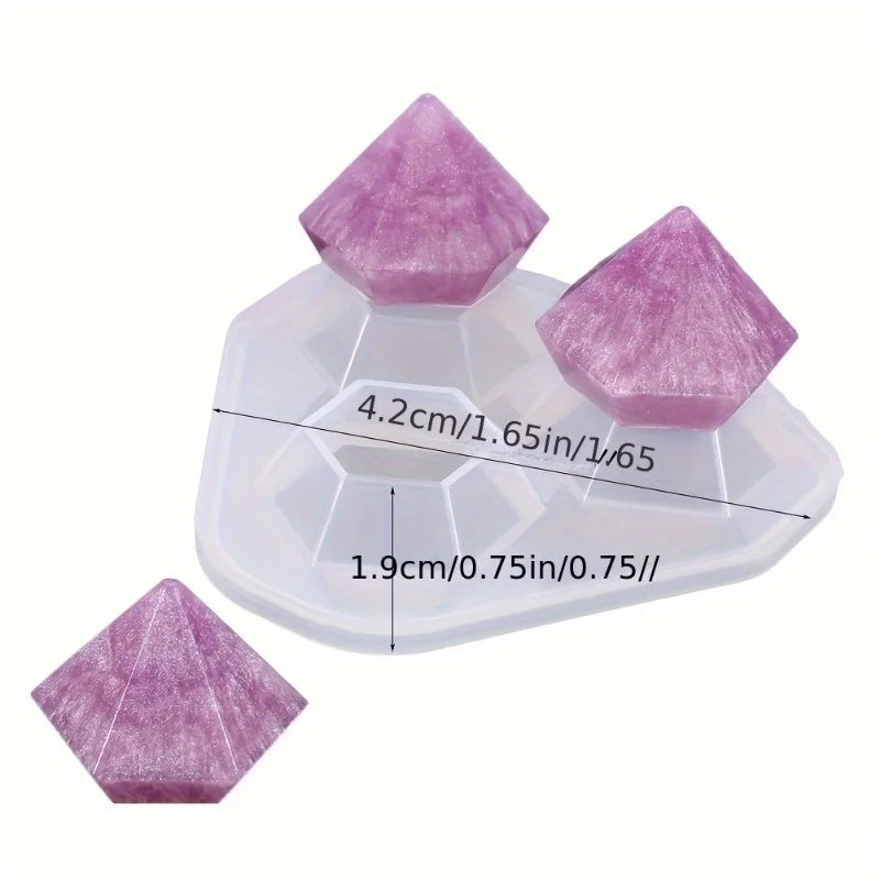 2pcs Epoxy Resin Silicone Mold – Rhinestone Pendant & Ornament DIY Resin Silicone Mold Babs