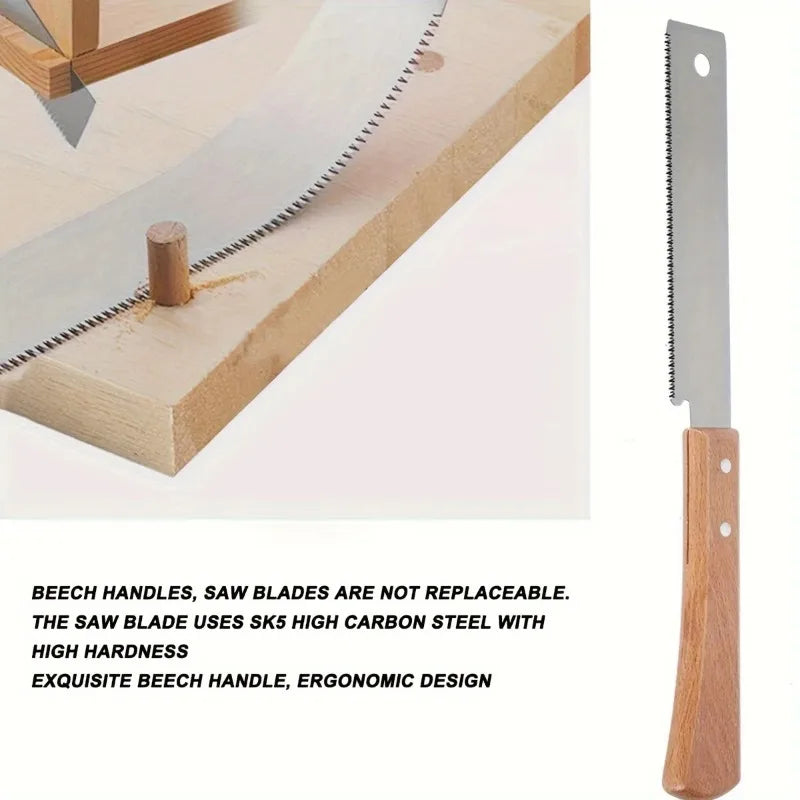 12-Inch Flush Cut Hand Saw – Fine-Tooth Woodworking Pull Saw Woodworking Hand Saw Babs